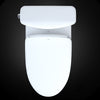 TOTO® WASHLET®+ Aquia IV® Cube Two-Piece Elongated Dual Flush 1.28 and 0.8 GPF Toilet with Auto Flush S500e Bidet Seat, Cotton White - MW4363046CEMFGA#01