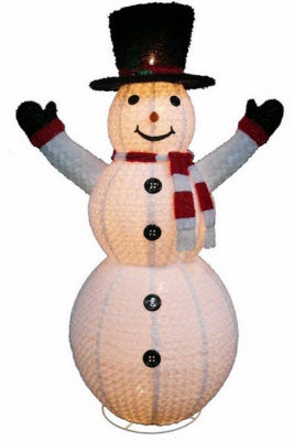 Snowman Christmas Decoration, C7 BuLbs. Collapsible, 72-In.