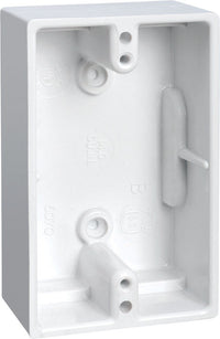 Carlon 4-1/2 in.   Rectangle Plastic 1 gang Surface Mount Box White
