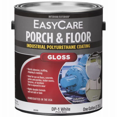 Premium Interior/Exterior Gloss Polyurethane Floor & Trim Enamel, White Pastel, 1-Qt. (Pack of 2)
