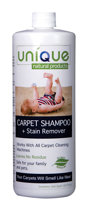 Unique Natural Products No Scent Carpet Shampoo 32 oz. Liquid Concentrated (Pack of 12)
