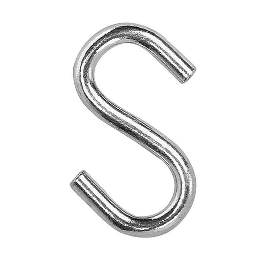 Campbell Zinc-Plated Silver Carbon Steel S-Hook 6 pk
