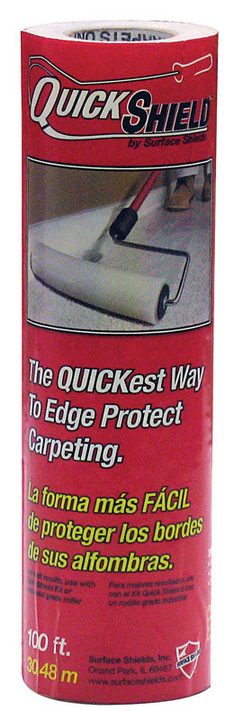 Surface Shields Quick Shield Carpet Protection 2 mil X 9 in. W X 100 ft. L Polyethylene Clear