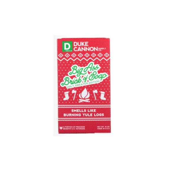 Jabón en barra con aroma a troncos navideños Burning Yule Logs de Duke Cannon, 10 oz (paquete de 6)