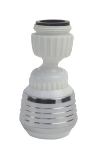 BrassCraft Chrome 55/64 in. - 27 Female  x 15/16 in. - 27 Male and  Dual Double Swivel Spray Faucet Aerator