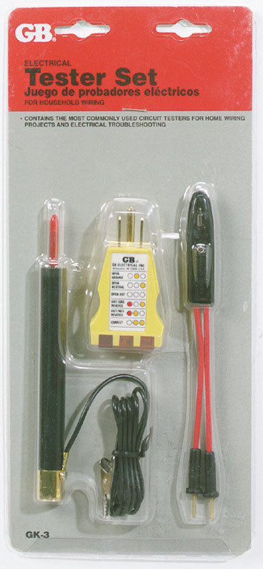 Gardner Bender  110-125  Electrical Tester Set  3 pk