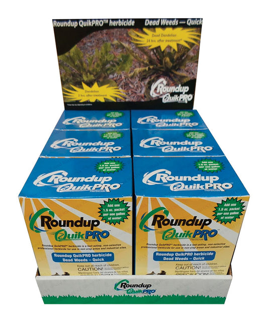 Roundup QuikPro Grass & Weed Herbicide Concentrate 6 pk