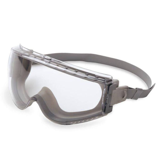 Honeywell Uvex Stealth Anti-Fog low profile Safety Goggles Clear Lens Gray Frame 1 pc
