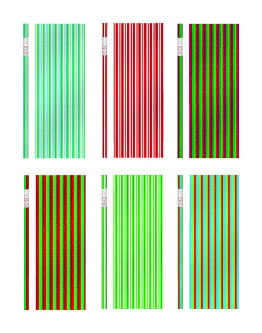 Expressive Design Group Assorted Thin Stripes Gift Wrap (Pack of 36)
