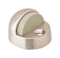 Ives by Schlage 1-3/4 in. W X 2 in. L Brass Satin Nickel Door Stop Mounts to floor