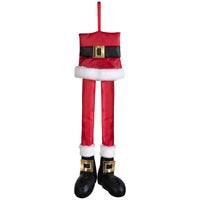 Gemmy Multicolored Trunk Santa Legs Christmas Decor 19.685 in.