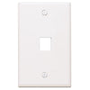 Leviton White 1 gang Thermoplastic Datacom Wall Plate 1 pk