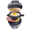 Hamilton Beach  6.3 in. W Metal  Nonstick Surface Breakfast Sandwich Maker