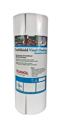 York White Vinyl Flashing 600 in. L x 18 in. W