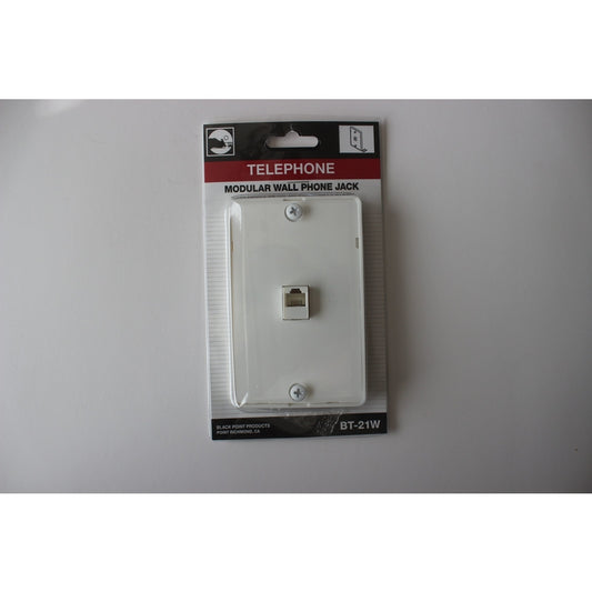 Black Point Products 1-Jack Phone Jack Wall-Mount