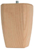Waddell 4 in. H Square Tapered Wood Bun Foot