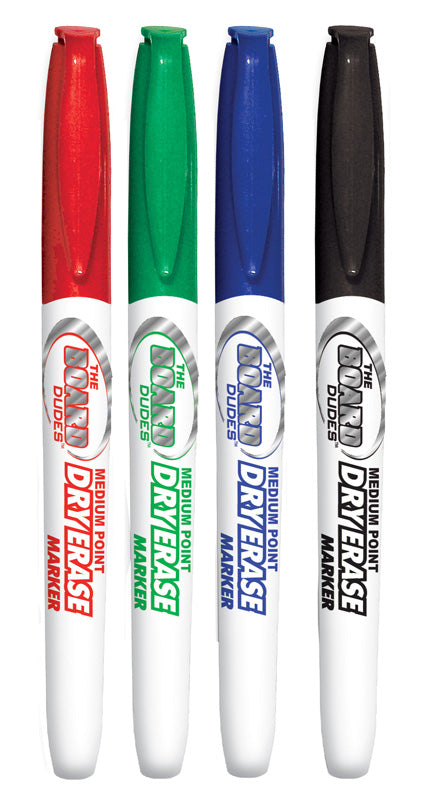 Rose Art Cxy32 Medium Point Dry Erase Markers Assorted Colors 4 Count