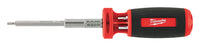 Milwaukee 10 pc. Hex Assorted 10-in-1 Screwdriver 6.0 in. Chrome-Plated Steel