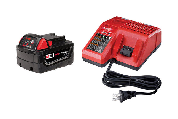 Milwaukee  M18 REDLITHIUM XC  18 volt Lithium-Ion  Extended Capacity  Battery Charger Kit  2 pc.