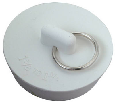 1-3/4-Inch White Rubber Sink Stopper (Pack of 12)