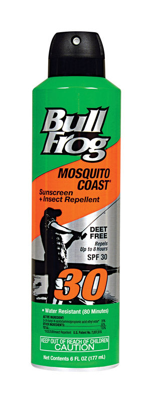Bull Frog  Mosquito Coast  Continuous Spray Sunscreen  6 oz. 1 pk
