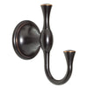 Delta Double Robe Hook Meridian Collection, Pivoting Oil Rubbed Bronze
