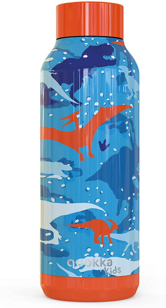 Quokka Stainless Steel Water Bottle Solid Dinosaur 17oz (510 ml)