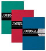 Leap Year 55030 8.5" X 5.75 Leatherette Field Journal With Black Elastic Band Ea.