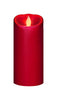 Iflicker Red Candle 7 in. H x 3 in. Dia. (Pack of 4)