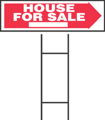 Hy-Ko English House for Sale Sign Plastic 10 in. H x 24 in. W (Pack of 5)