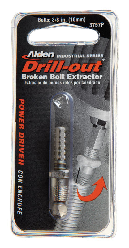 Alden  Grabit Drill-Out  3/8 in.  x 3/8 in. Dia. M2 HSS  Double Ended Bolt Extractor  1 pk