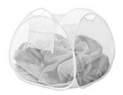 Whitmor 6368-7331-WHT 17" X 17" X 15" White Pop & Fold Laundry Basket