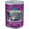 Blue Buffalo  Blue Wilderness  Beef and Chicken  Dog  Food  Grain Free 12.5 oz. (Pack of 12)