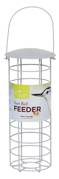 Pacific Bird & Supply Co Inc Pb-0105 Gray Suet Ball Tube Feeder