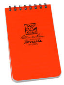 Rite In The Rain Or35 3 X 5 Blaze Orange Polydura Top-Spiral Notebook 50 Sheets