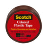 Scotch Brown 125 in. L x 3/4 in. W Plastic Tape (Pack of 6)