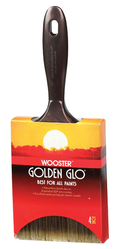 Wooster  Golden Glo  4 in. W Paint Brush