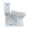 TOTO® Drake® WASHLET®+ Two-Piece Elongated 1.28 GPF Universal Height TORNADO FLUSH® Toilet with S500e Bidet Seat, 10 Inch Rough-In, Cotton White - MW7763046CEFG.10#01