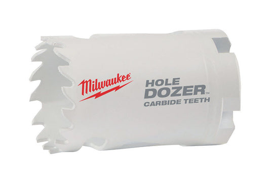 Milwaukee  Hole Dozer  1-3/4 in. Dia. x 1-7/8 in. L Carbide Tipped  Hole Saw  1/4 in. 1 pc.