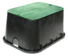 NDS 19 in. W X 12-1/4 in. H Rectangular Valve Box with Overlapping Cover Black/Green
