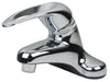 Ultra Faucets Non-Metallic Polished Chrome Single-Handle Bathroom Sink Faucet 4 in.