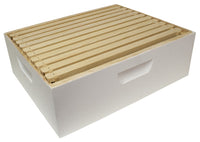 Beekeeping Honey Box, Assembled, White, Medium