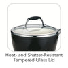 Ceramica Deluxe 3 Qt Ceramic Covered Sauce Pan - Black