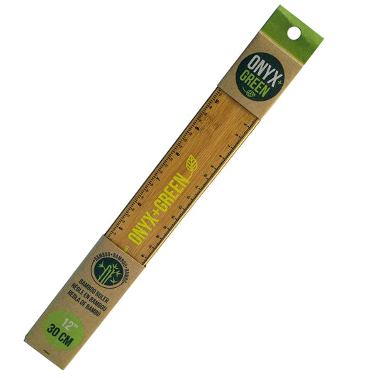 Onyx + Green 12 in. L Wood Ruler Metric