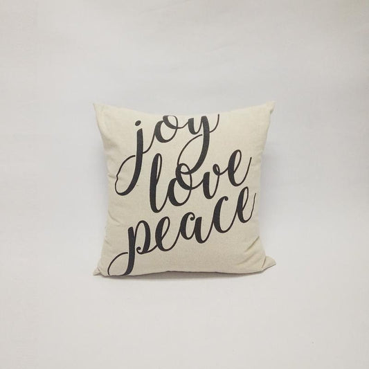 Celebrations Joy, Love, Peace Pillow Pillow (Pack of 4)