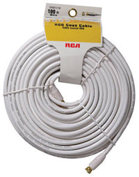 100-Ft. White RG6 Coax Cable With "F" Connectors