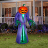 Gemmy  LED  Prelit Pumpkin Reaper  Inflatable