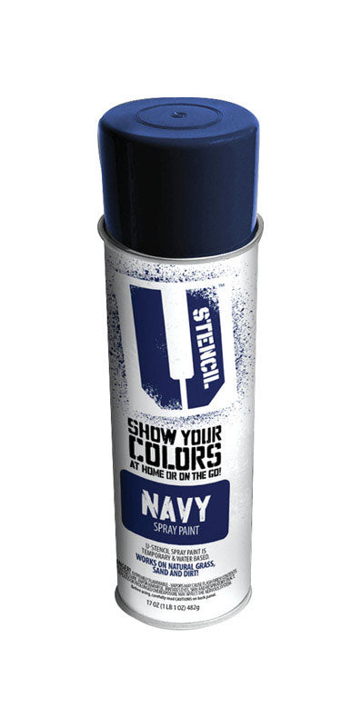 U-Stencil Matte Navy Spray Paint 17 oz. (Pack of 6)