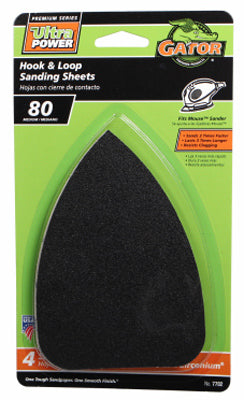 Gator Mouse 5 in. L X 3-1/2 in. W 80 Grit Zirconium Oxide Mouse Sandpaper 4 pk