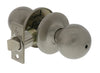 Ultra Security Plus Satin Nickel Bed and Bath Knob Right or Left Handed